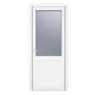 Crystal  1-Panel 1-Obscure Light Right-Handed White uPVC Back Door 2090mm x 890mm