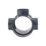 FloPlast  Solvent Weld 3-Boss Double Socket Short Pipe Anthracite Grey 110mm