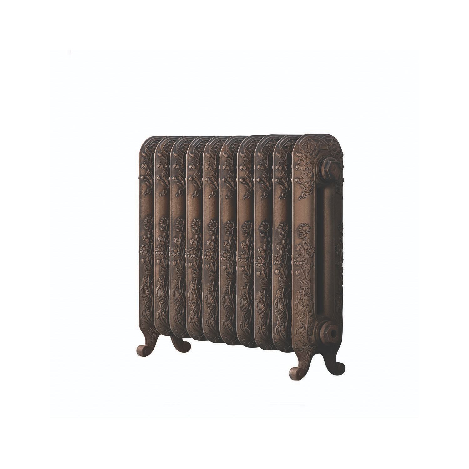 Arroll 597mm x 684mm 2590BTU Antique Bronze Cast Iron 2 Column Radiator (394KY)
