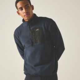 Regatta Frankie Half Zip Fleece Navy/Black  X Large 43-44" Chest