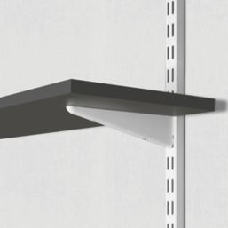 RB UK Black Twin Slot Shelf 800mm x 250mm x 19mm