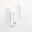Saxby Palin Outdoor Up/Down Wall Light With PIR Sensor Gloss White