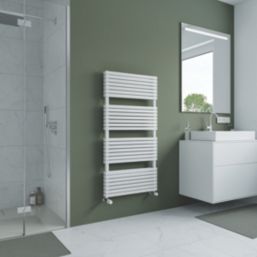 Ximax Watson Duplex 1185mm x 600mm 3932BTU White Vertical Towel Radiator