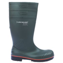 Dunlop Acifort Size 7  Green Steel Toe Cap Safety Wellies