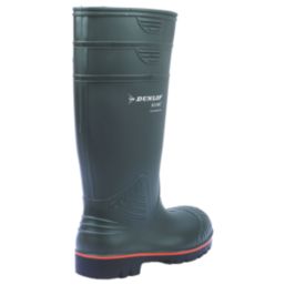 Dunlop Acifort Size 7  Green Steel Toe Cap Safety Wellies