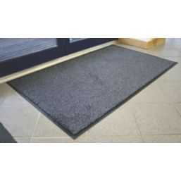 COBA Europe COBAWash Entrance Mat Black / Steel 1.2m x 0.85m x 9mm