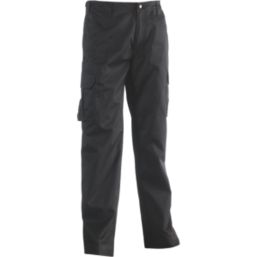 Herock Thor Work Trousers Black 40" W 33/35" L