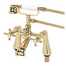 Swirl Traditional Deck-Mounted  Bath Shower Mixer Tap