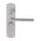 Smith & Locke Uno Fire Rated Bathroom Door Handles Pair Satin Chrome