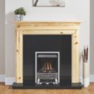 Focal Point Elysee Chrome Rotary Control Inset Gas Multiflue Fire 480mm x 108mm x 585mm