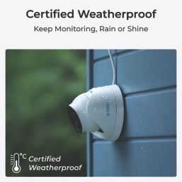 Reolink P434 PoE or Mains-Powered White Wired 4K Indoor & Outdoor Dome Add-On Camera