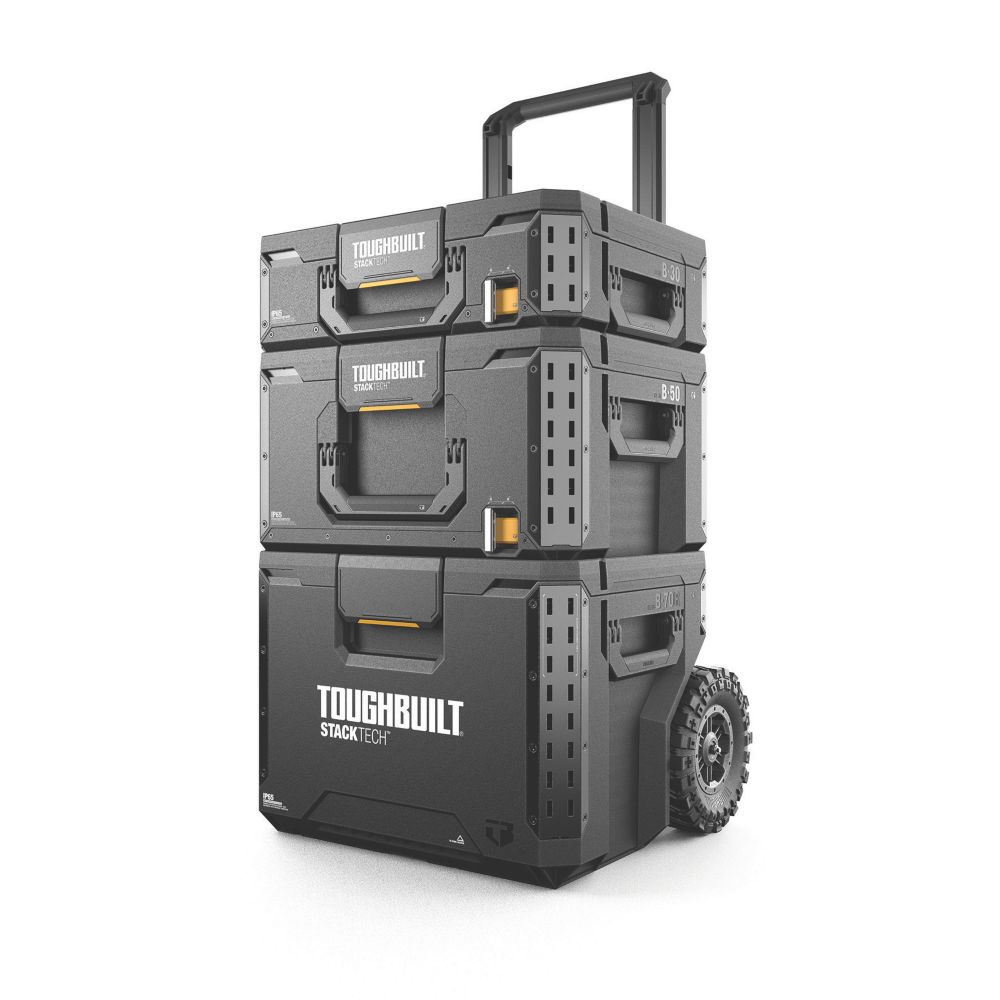 Toughbuilt StackTech 3 Piece Rolling Toolbox Set