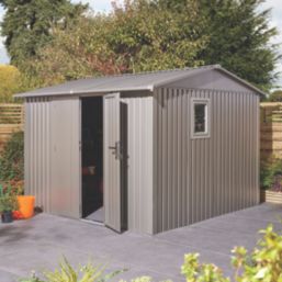 Rowlinson  Brentvale  9' x 9' (Nominal) Apex Metal Shed Grey