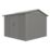 Rowlinson  Brentvale  9' x 9' (Nominal) Apex Metal Shed Grey