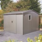 Rowlinson  Brentvale  9' x 9' (Nominal) Apex Metal Shed Grey