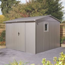 Rowlinson  Brentvale  9' x 9' (Nominal) Apex Metal Shed Grey