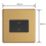 Varilight  10A 1-Gang 3-Pole Fan Isolator Switch Brushed Brass