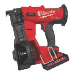 Milwaukee M18 FRCN45-302X FUEL 45mm 18V 2 x 54Wh Li-Ion RedLithium Brushless Roofing Cordless Coil Nail Gun