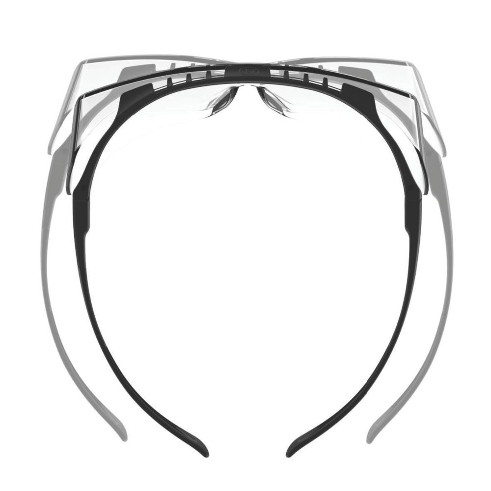 Gafas De Protección Coverlite Overspectacle - Paquete De 10 Unidades, Lente Transparente, Para Uso Sobre Gafas Graduadas
