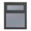 Crystal  Top Opening Obscure Triple-Glazed Casement Anthracite on White uPVC Window 1190mm x 965mm