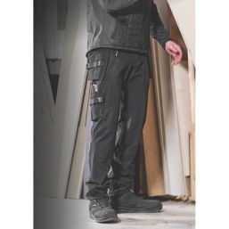 Mascot Advanced 17031 Work Trousers Black 32.5" W 32" L