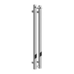 Reina 800mm x 108mm 358BTU Chrome Flat Designer Towel Radiator