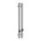 Reina 800mm x 108mm 358BTU Chrome Flat Designer Towel Radiator
