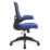 Nautilus Designs Luna Medium Back Task/Operator Chair Blue