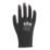 Site SWG420 PU Palm Gloves Black Medium