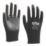 Site SWG420 PU Palm Gloves Black Medium