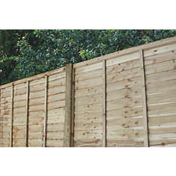 Forest Natural Timber Reeded Fence Posts 95mm x 95mm x 2.4m 6 Pack