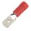 Essentials Insulated Red 6.3mm Push-On (M) Crimps 100 Pack