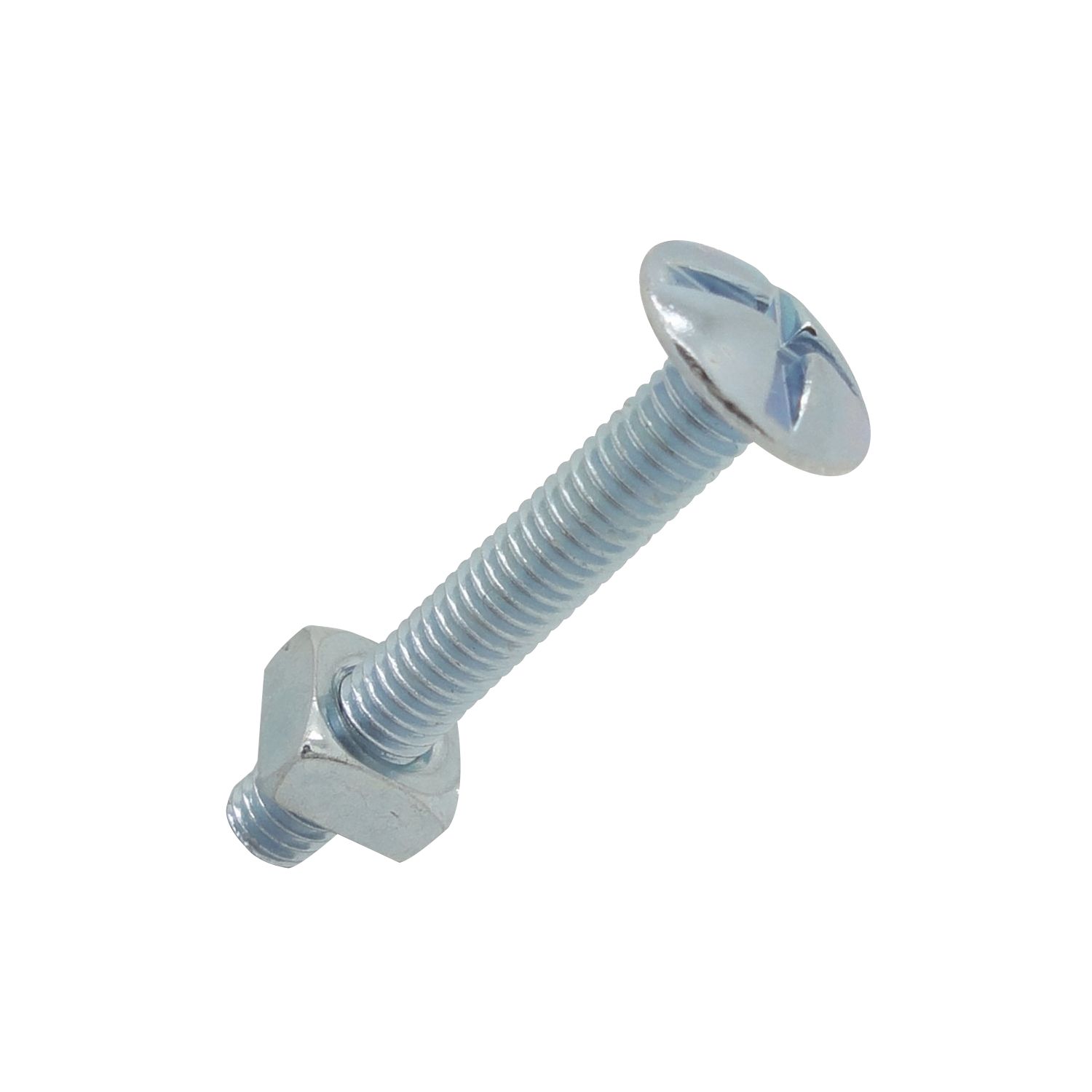 Easyfix Bright Zinc-Plated Roofing Bolts M6 x 50mm 10 Pack (3968J)