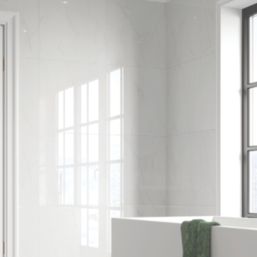 Fibo Marble Wet Wall Panelling High Gloss Bright Marble 2400mm x 600mm x 10.2mm
