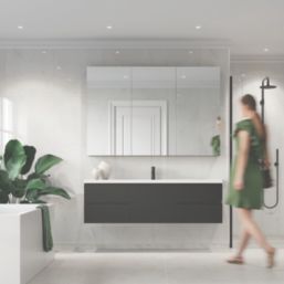 Fibo Marble Wet Wall Panelling High Gloss Bright Marble 2400mm x 600mm x 10.2mm