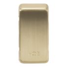 Knightsbridge 'HOB' Switch Cover Brushed Brass