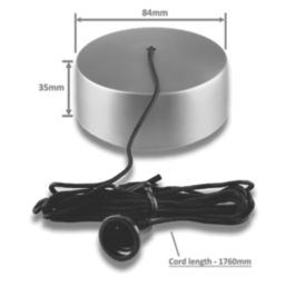 Varilight  6A 2-Way Pull Cord Switch Brushed Steel