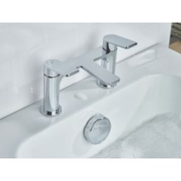 Bristan Frammento Chrome-Plated 150mm Deck Mounted Lever 2 Tap Holes Bath Mixer Tap