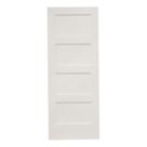 Primed White Wooden 4-Panel Shaker Internal Door 1981mm x 838mm