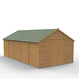 Forest  10' x 19' 6" (Nominal) Apex Shiplap T&G Timber Shed with Assembly