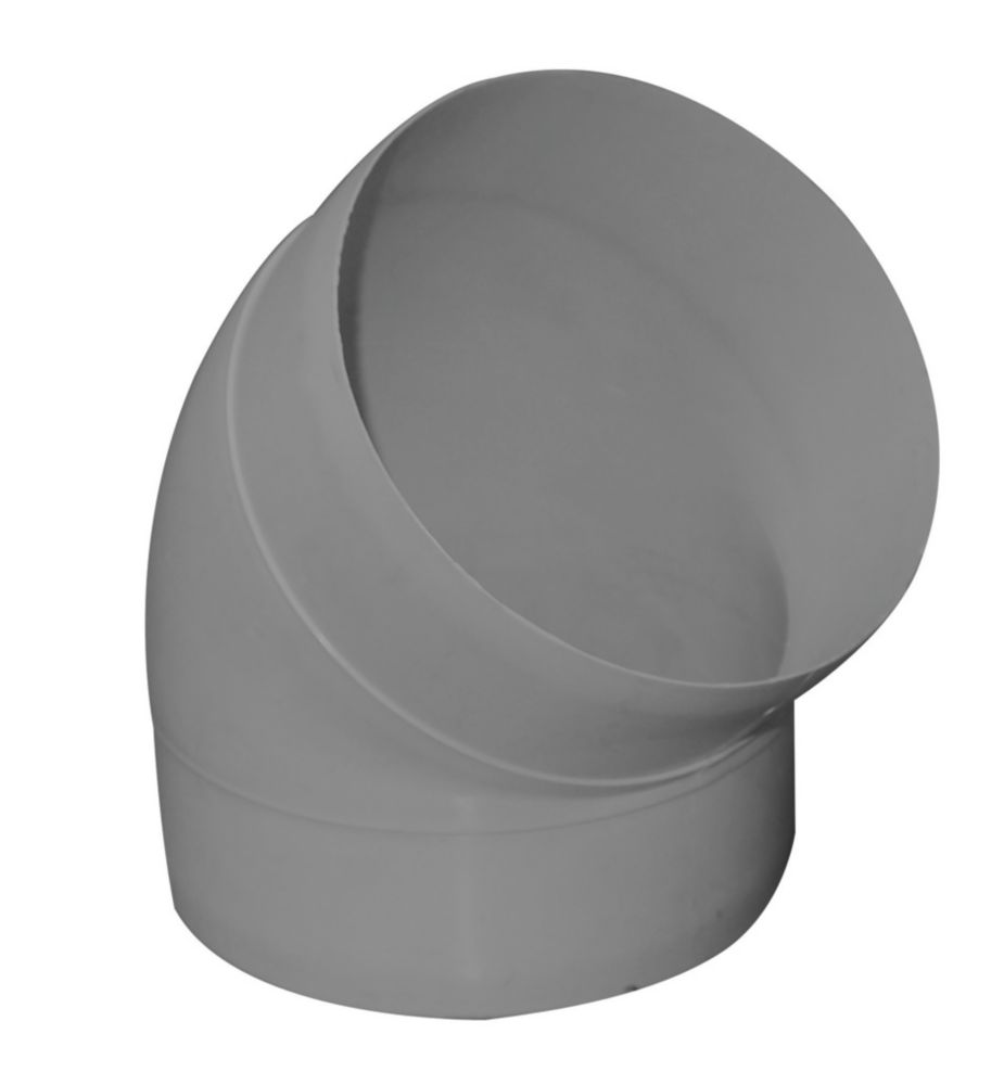 Manrose 45° Round Bend White 125mm