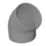 Manrose 45° Round Bend White 125mm