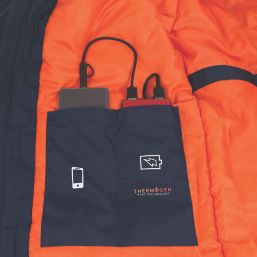 Regatta Thermogen Powercell 5000 5V Li-Ion  Waterproof Heated Jacket Navy/Magma 2X Large 57" Chest - Bare