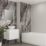 Multipanel  Unlipped Bathroom Wall Panel Gloss Cappuccino Stone 2400mm x 1200mm x 11mm
