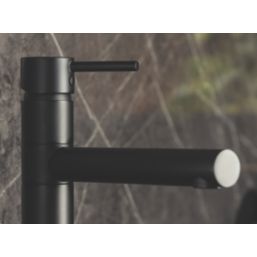 Streame by Abode Tower Top Single Lever Mono Mixer Kitchen Tap Matt Black