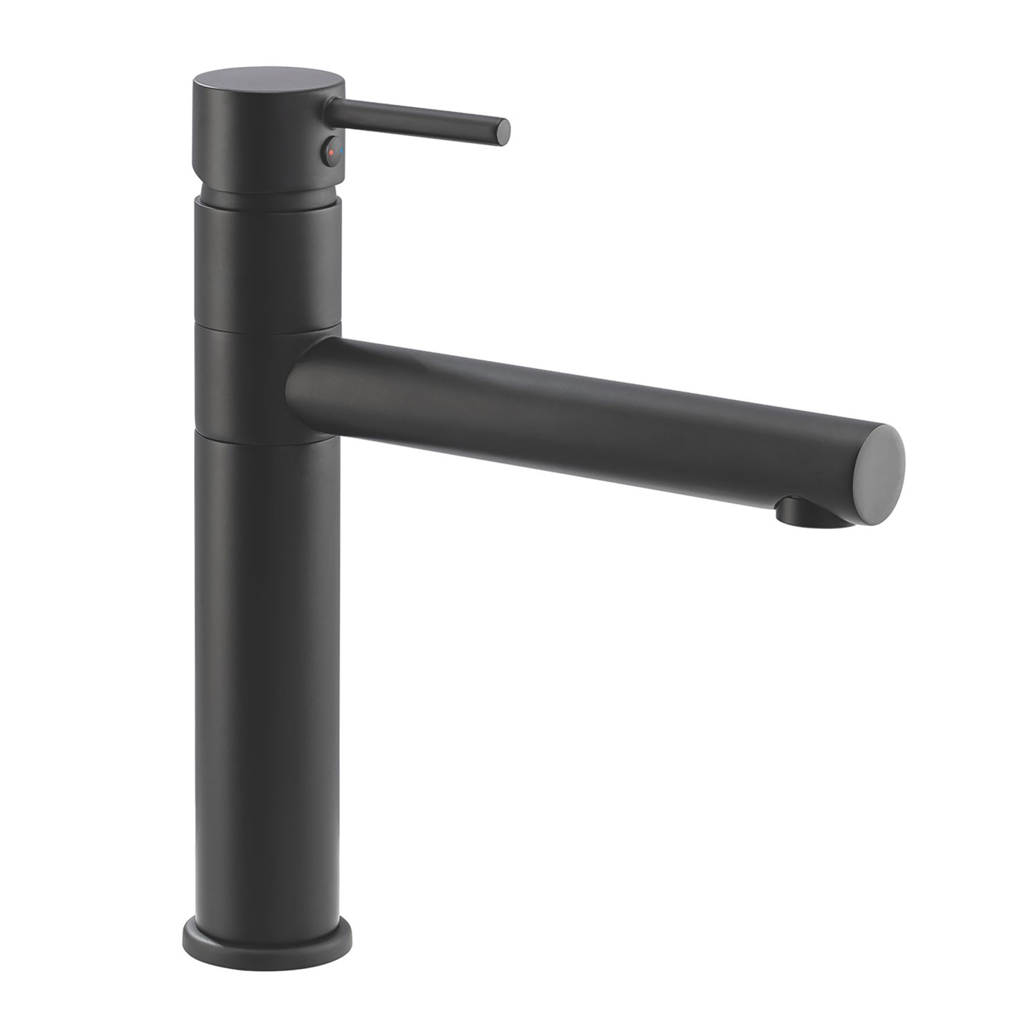 Streame by Abode Tower Top Single Lever Mono Mixer Kitchen Tap Matt Black (396JM)