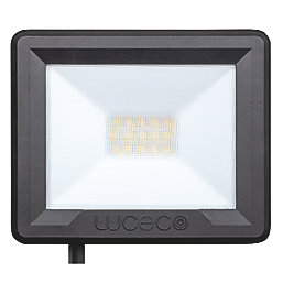 Luceco Eco Slimline Outdoor LED Floodlight Black 30W 2400lm