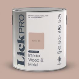 LickPro 2.5Ltr Pink 08 Satin Water-Based Trim Paint