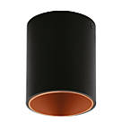 Eglo Polasso LED Ceiling Light Black / Copper 3.3W 340lm