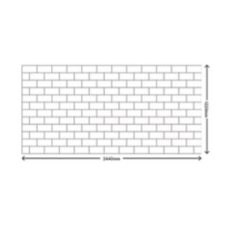 Splashwall  White Composite Splashback 2440mm x 1220mm x 3mm
